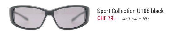 Sportbrille in schwarz für CHF 79 anstatt 89