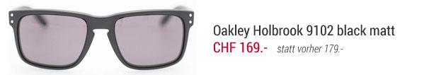 Oakley Holbrook 9102 black matt exklusiv reduzierter Preis