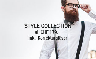 Stylecollection die Korrektbrillen ab 179.- inklusive hochwertigen Korrekturgläser