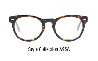 Das Modell A95A in der Farbe havanna und runden Gläser ergeben den perfekten Urban-Look