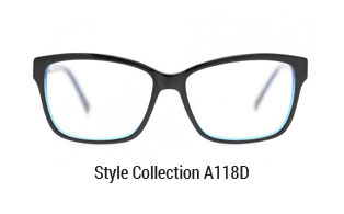 Unsere Damenbrille der Stylecollection Modell A118D grosses Design mit markanten Kunststoffrahemn sorgen für den perfekten Style-Moment