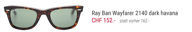 Ray Ban Wayfarer 2140 günstiger Preis? Bestelle die Wayfarer von Ray Ban jetzt bei Optikonline