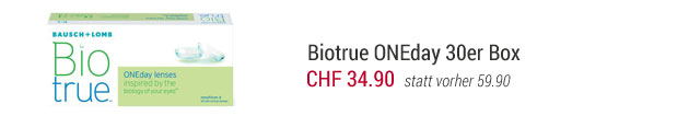 Biotrue Oneday 30er Packung jetzt zum Sonderpreis gleich bestellen