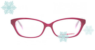 Knalliges Rot kombiniert mit einem Brillenrahmen aus Kunststoff ist ein Hingucker!