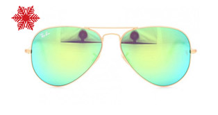 Ray Ban Aviator in gold und grün verspiegelten Brillengläser ein Highlight unter den Ray Ban Brillen