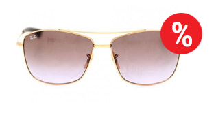 Die Ray Ban Sonnenbrille RB3476 aus einem metall goldigen Rahmen und braunen Gläser, das sieht man was man hat