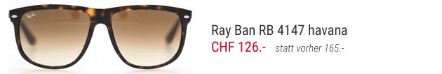 Die Ray Ban Sonnenbrille RB 4147 ist etwas für Mutige